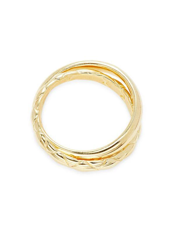 Judith Ripka Aura 14K Goldplated Sterling Silver Rolling Ring 3