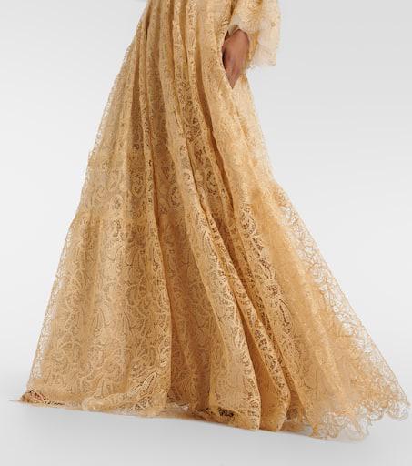 Costarellos Ruched lace gown - Dresses & Skirts - Free