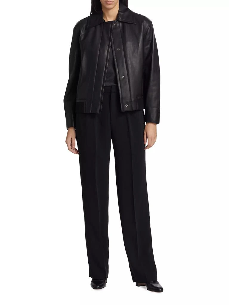 Vince Leather Bomber Jacket 2
