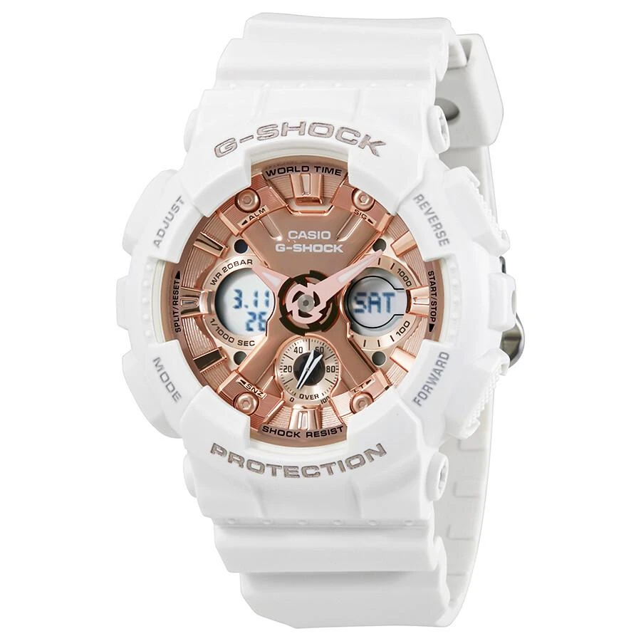 Casio Casio G-Shock S Series Rose Gold Dial Ladies Sports Watch GMAS120MF-7A2 1