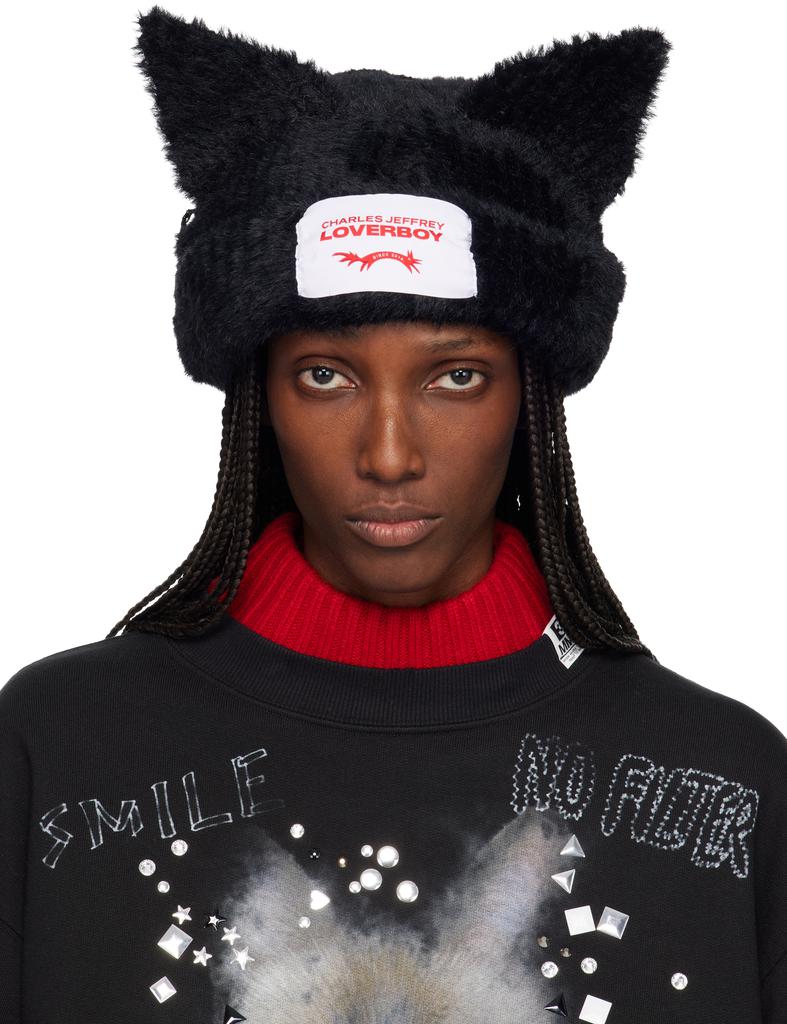 Charles Jeffrey Loverboy Orange Chunky Ears Beanie - Hats