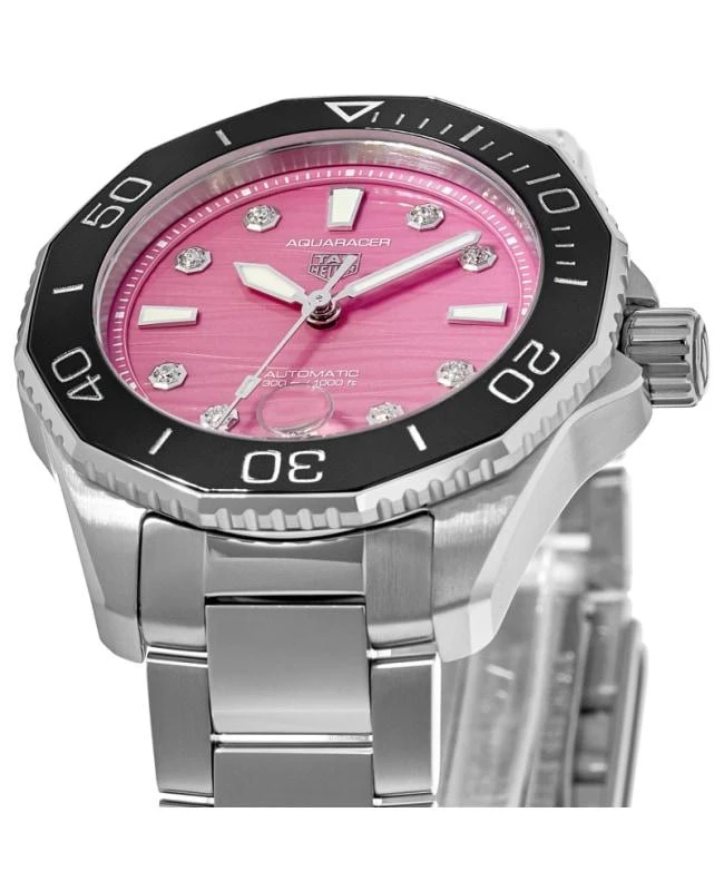 Tag Heuer Tag Heuer Aquaracer Professional 300 Date Automatic Pink Diamond Dial Steel Women's Watch WBP231J.BA0618 3