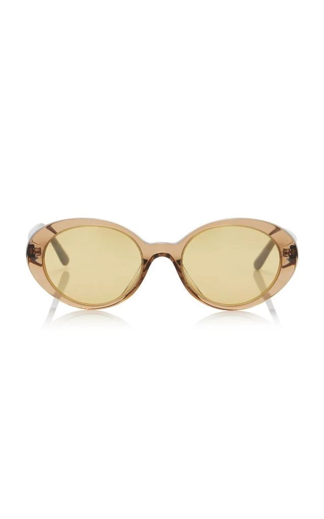 Oliver Peoples Oliver Peoples - Lumar Round-Frame Acetate Sunglasses - Orange - OS - Moda Operandi 1