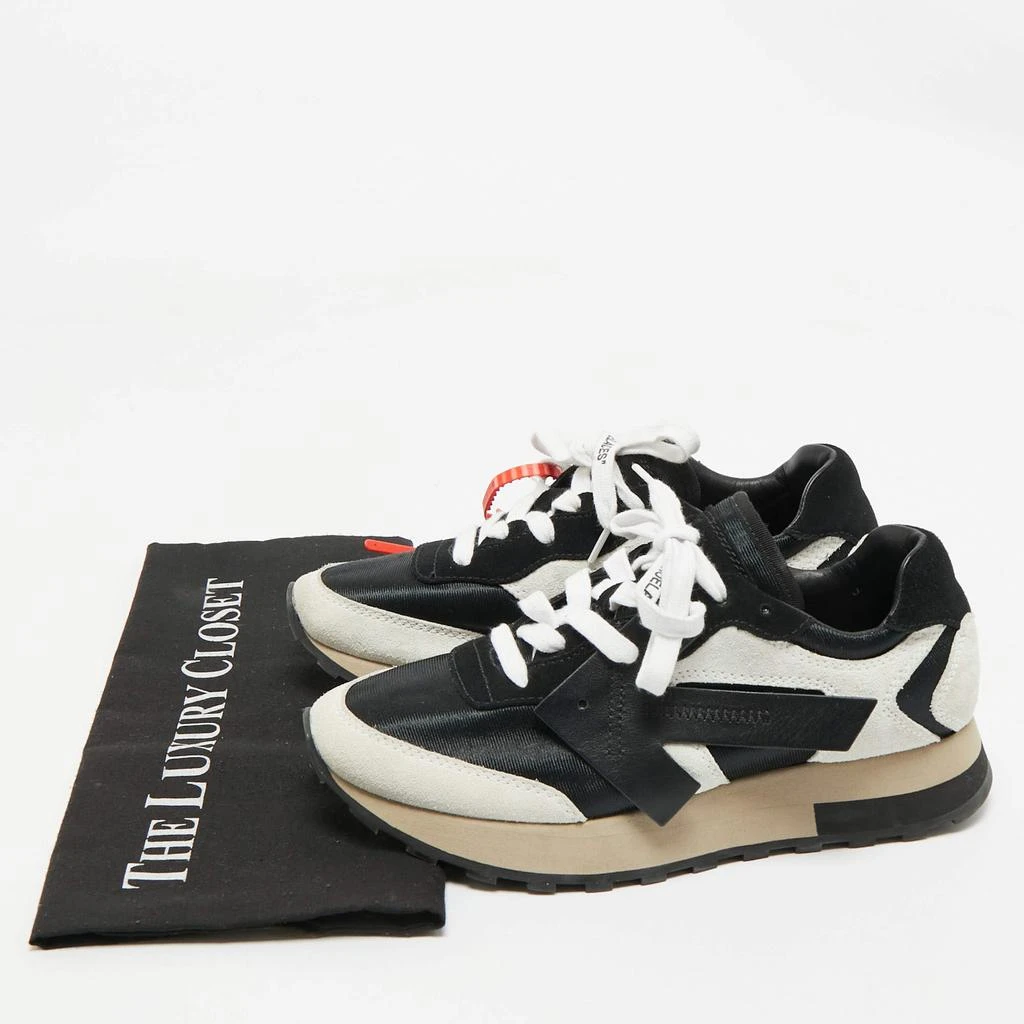 Off-White Off-White Two Tone Nylon and Suede HG Runner Sneakers Size 37 9