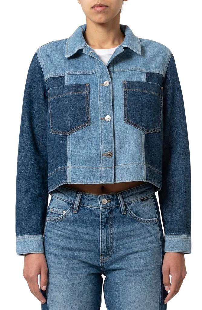 Mavi Jeans Two-Tone Denim Trucker Jacket