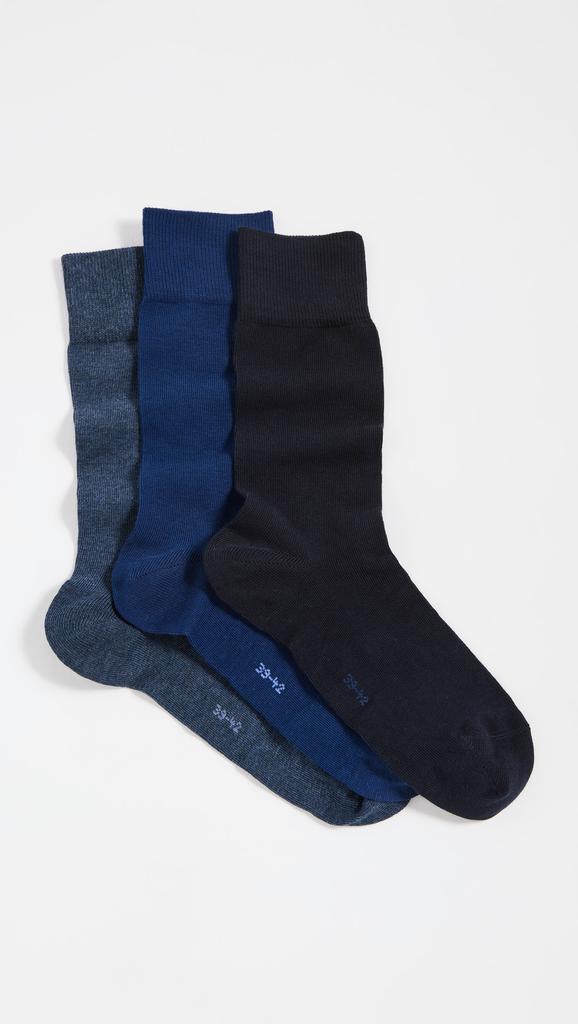 FALKE Happy Crew Socks 3 Pack