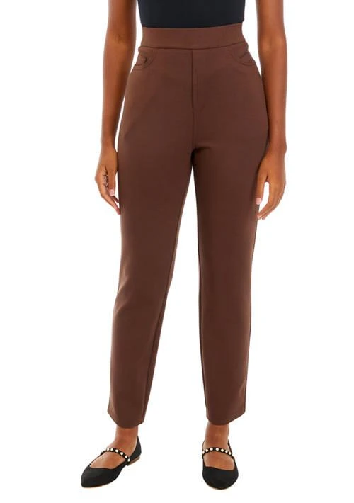 Kim Rogers® Rogers Womens Pull On Solid Ponte Pants 1
