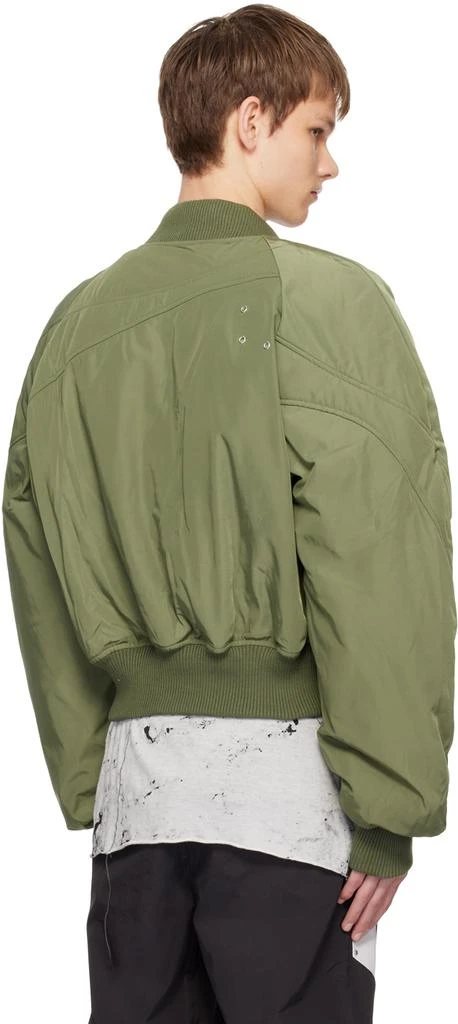 Heliot Emil SSENSE Exclusive Green Tranquil Bomber Jacket 3