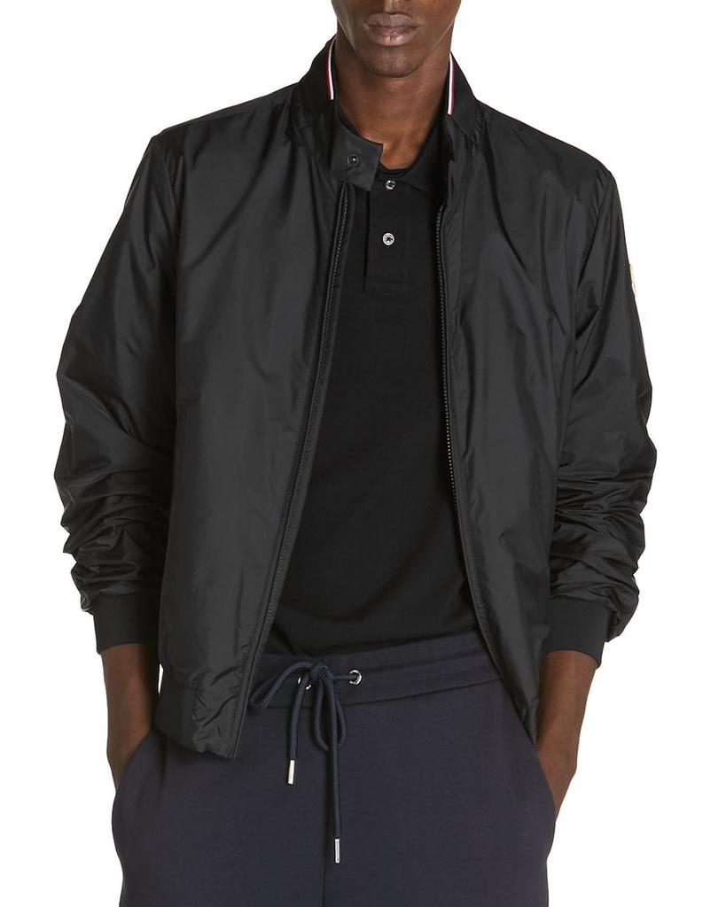 MONCLER BLACKジップアップジャケット Black Padded Crêpe Cotton Zip-Up Cardigan - Sweaters & Cardigans