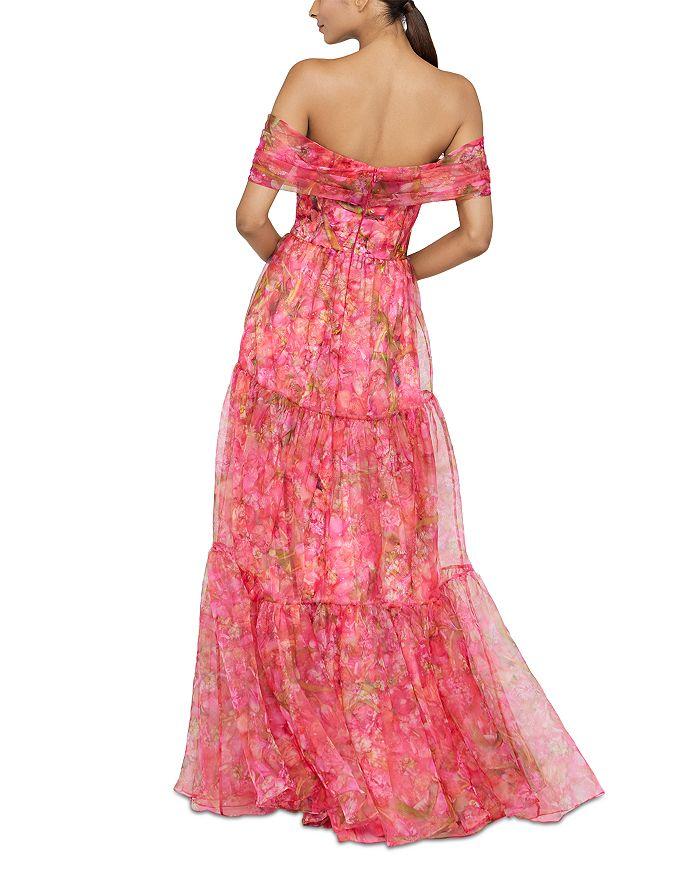Theia Tia Off Shoulder Organza Gown
