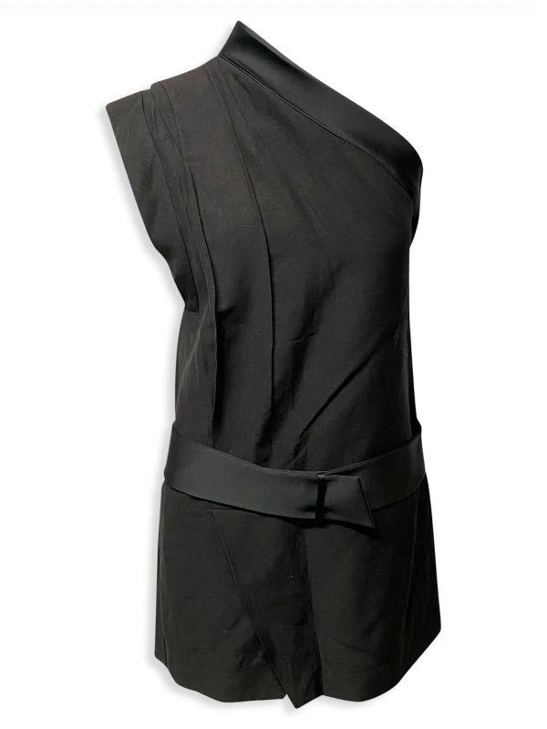 Isabel Marant Orm One Shoulder Virgin Wool Dress 1
