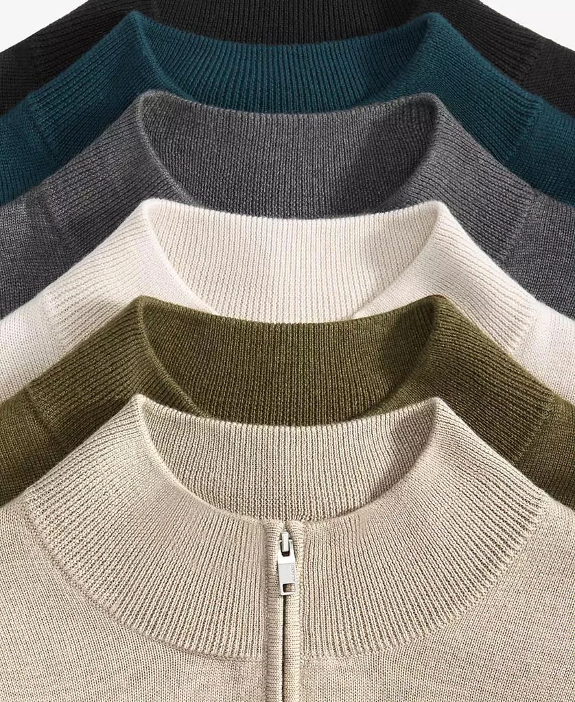 Alfani Men's Long-Sleeve Half-Zip Merino Sweater, Created for Macy's 4