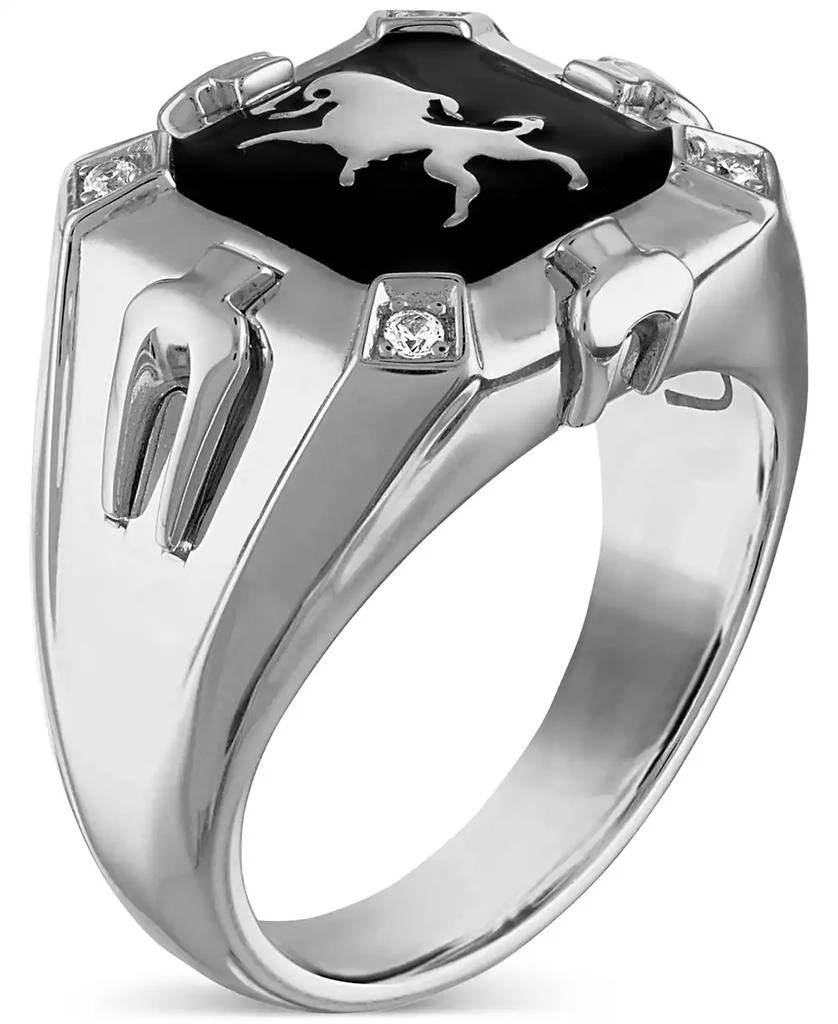 Bulova Men's Crest of Bohemia Diamond (1/20 ct. t.w.) Ring in Sterling Silver 3