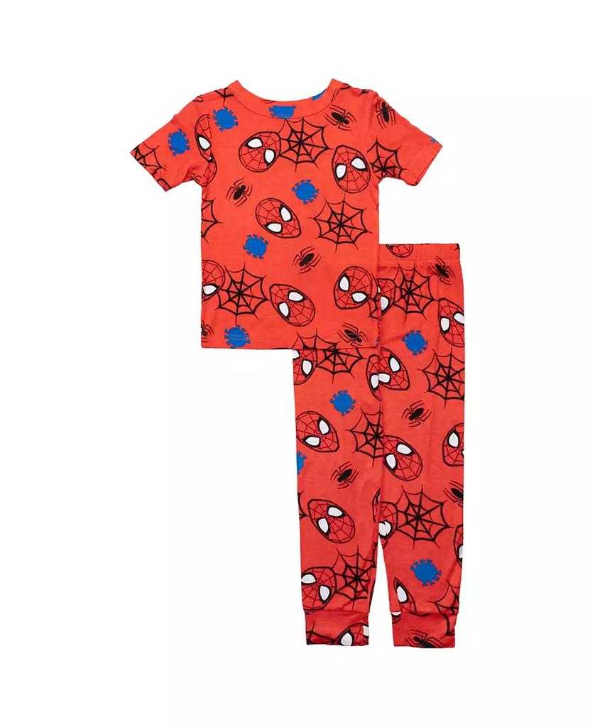 Spider-Man Toddler Boys Short Sleeve T-Shirt and Pant, 2-Piece Pajama Set