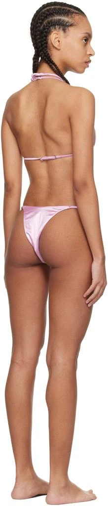 Isa Boulder Pink Argyle & Forward Satin Bikini 3