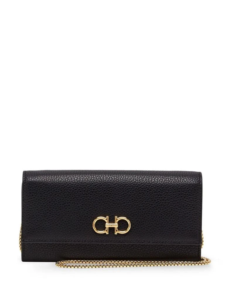 Salvatore Ferragamo FERRAGAMO - Gancini Leather Wallet On Chain 1
