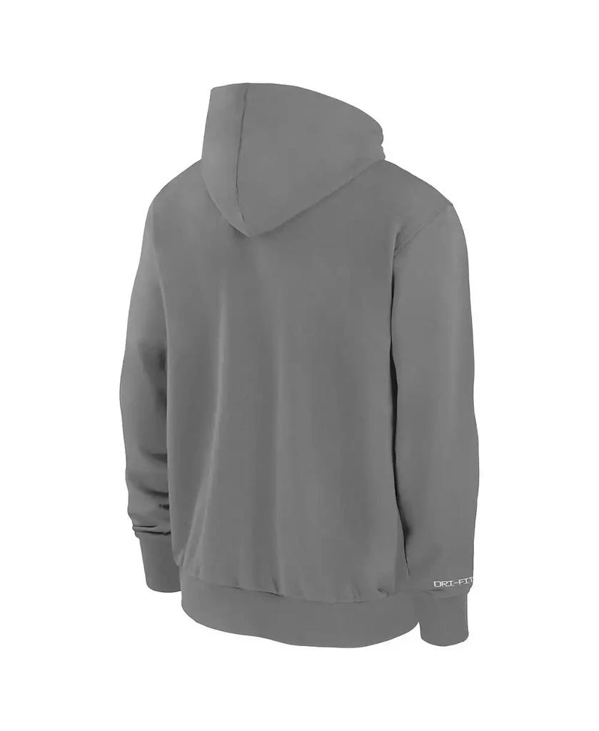 NIKE Men's Charcoal New York Yankees Authentic Collection Travel Performance Full-Zip Hoodie 2