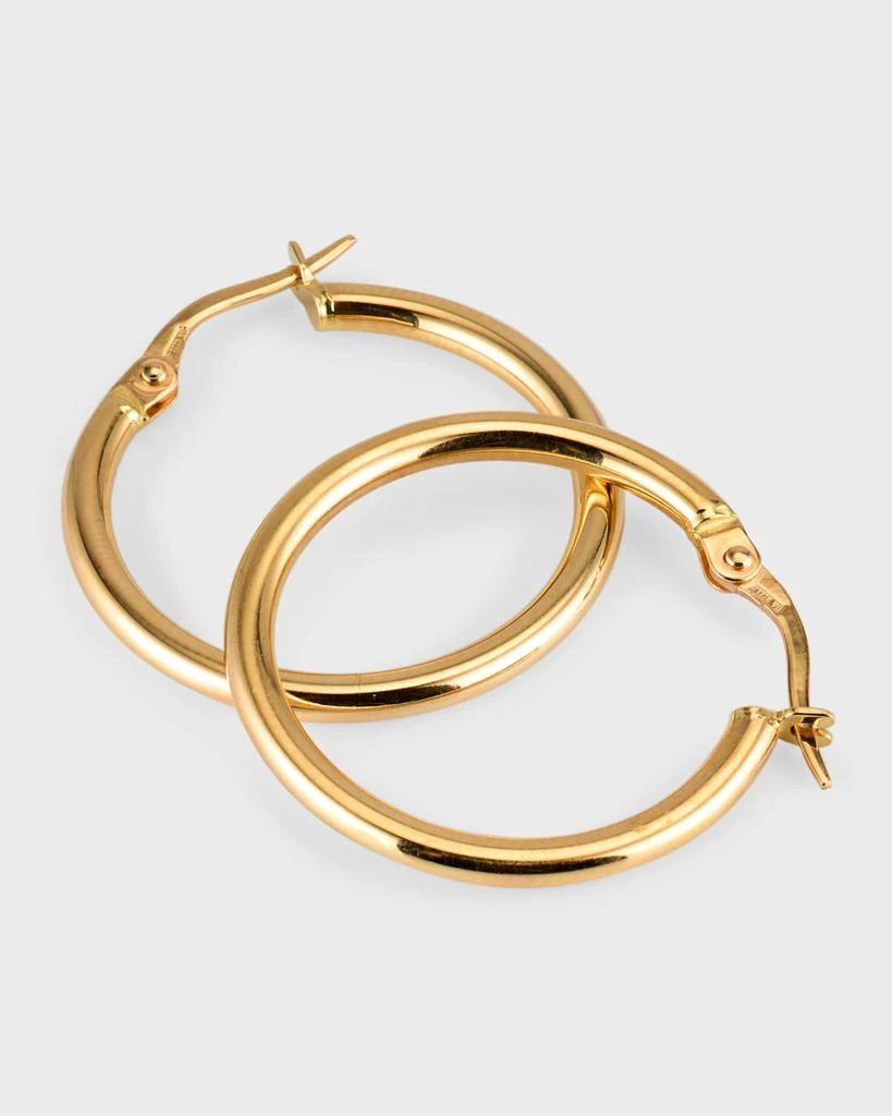 Roberto Coin 18K Gold Round Hoop Earrings, 25mm 3