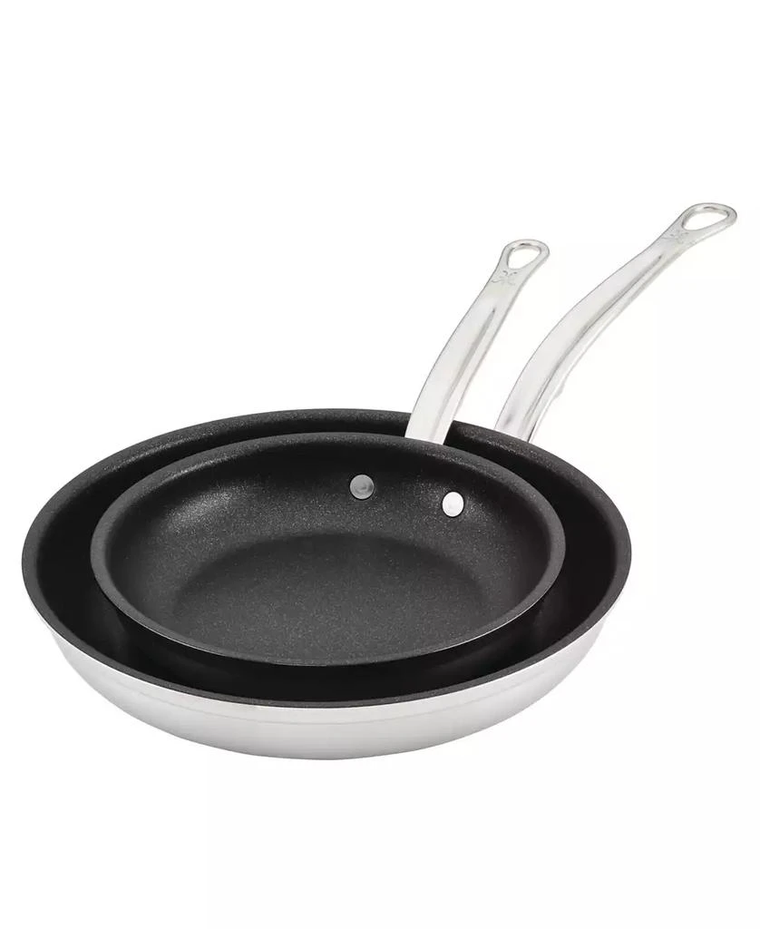 Hestan ProBond Clad TITUM® Stainless Steel Nonstick, Set of Two-  8.5" Open Skillet 11" Open Skillet 2