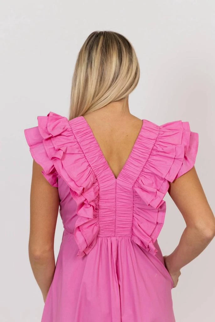 Karlie Karlie - DOUBLE VNECK RUFFLE MAXI DRESS 4