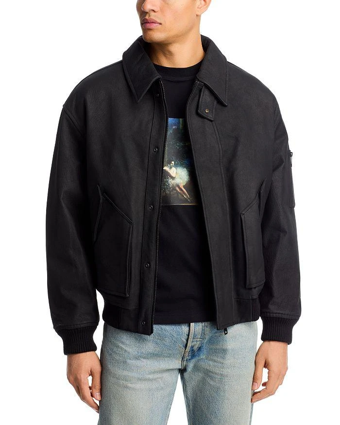 Hugo Boss Lardin Leather Jacket new arrivals