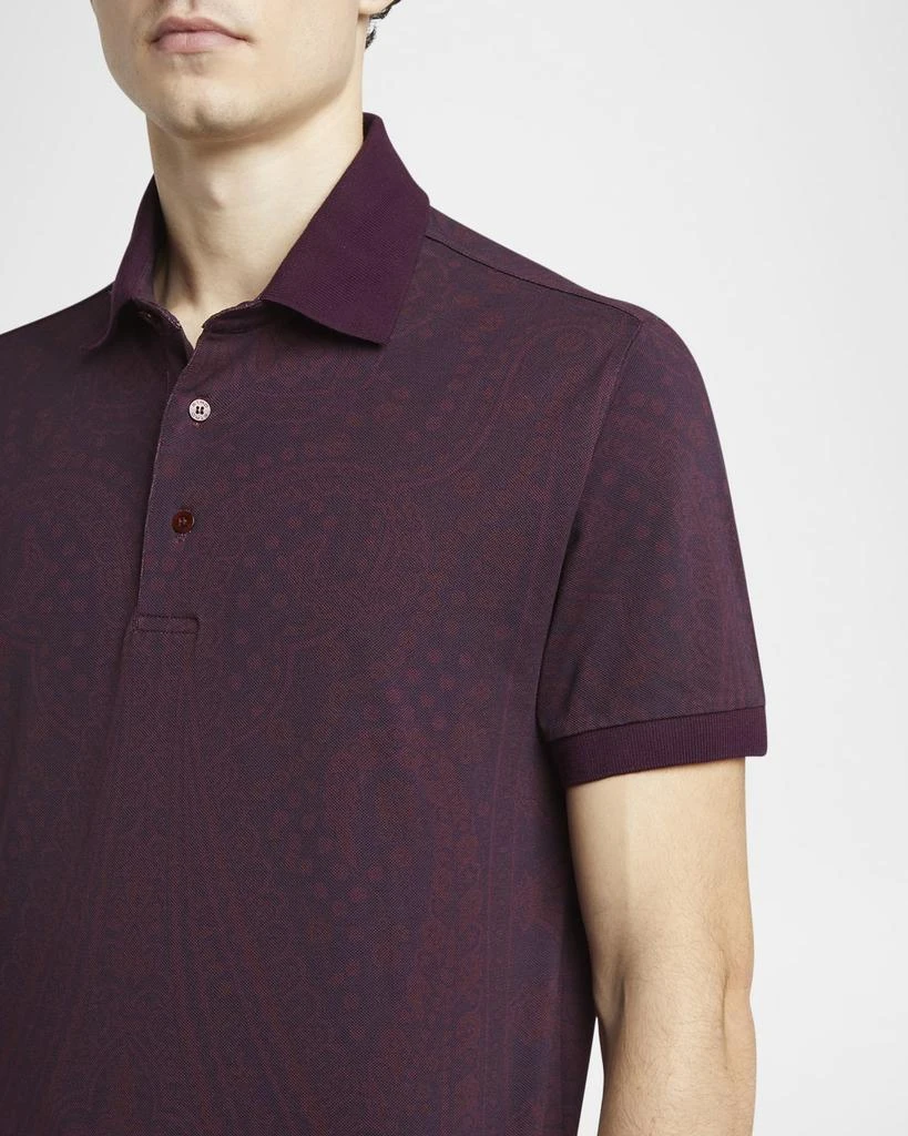 ETRO Men
s Subtle Paisley Polo Shirt 5