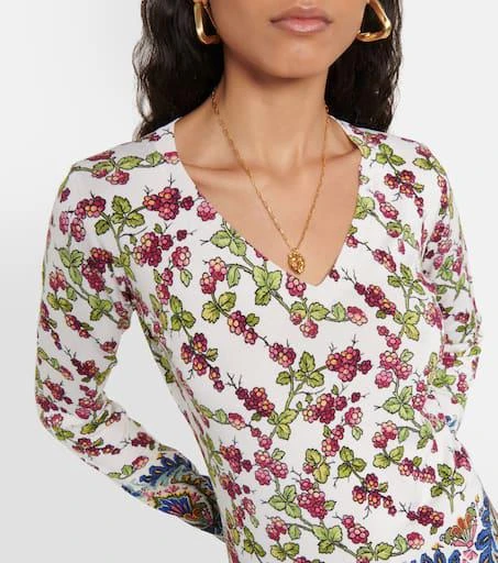 ETRO Printed silk-blend sweaters 4