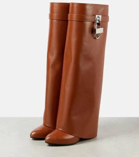 Givenchy Shark Lock leather knee-high boots 5
