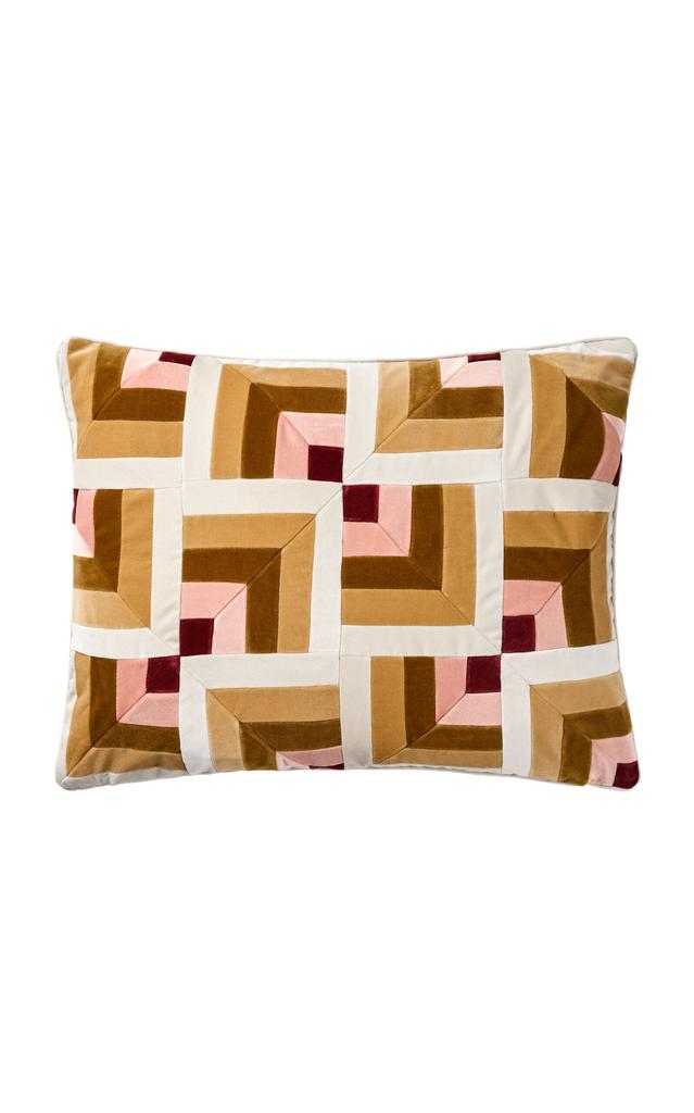Christina Lundsteen Christina Lundsteen - Eden Cotton Velvet Cushion - Multi - Moda Operandi