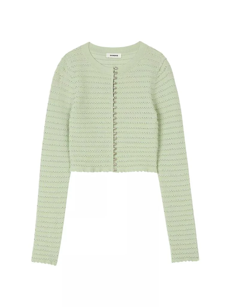 Sandro Rhinestone Cardigan 1