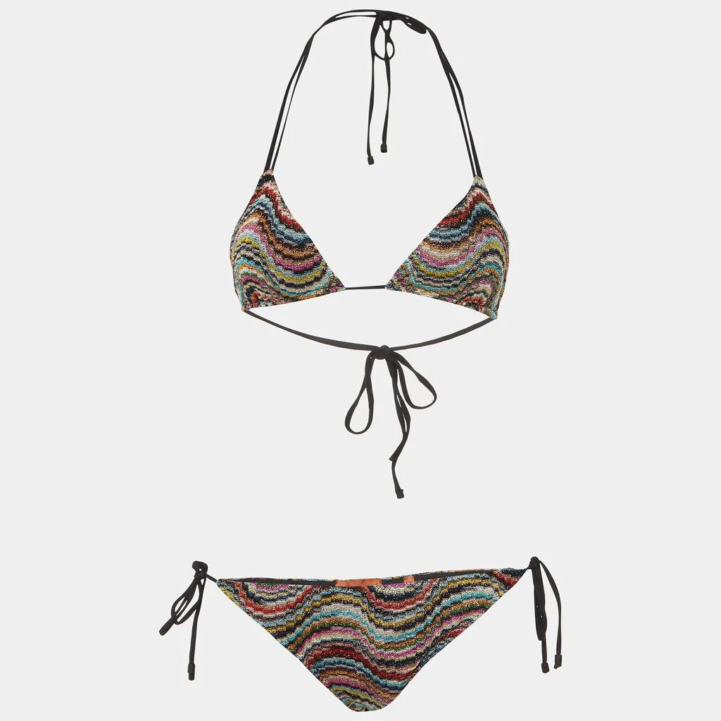 Missoni Mare Missoni Mare Multicolor Lurex Knit Bikini Set S/M 1