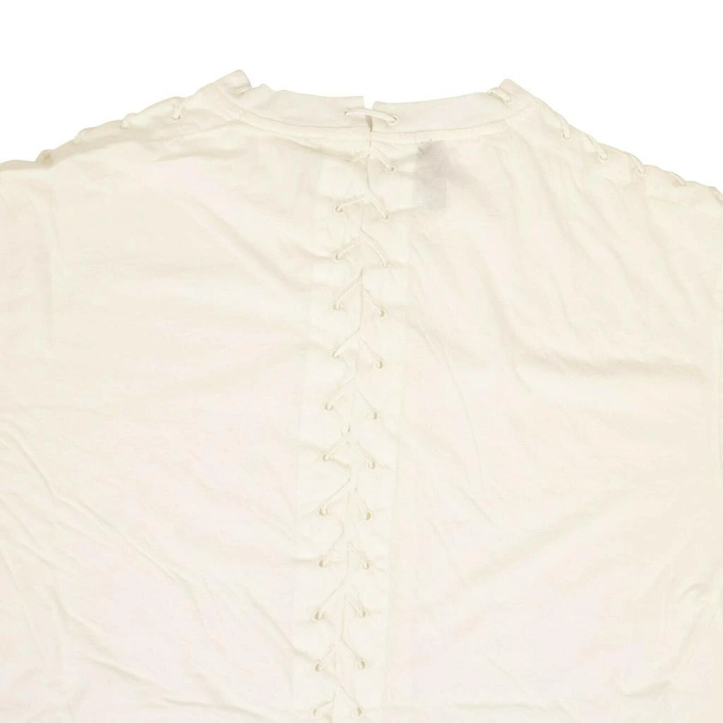 Unravel Project Lace Up T-Shirt - Ivory 4