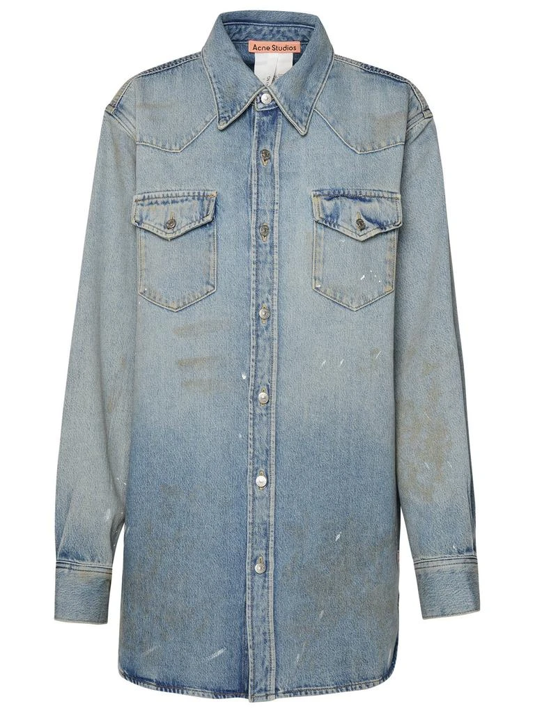 Acne Studios Acne Studios Paint Printed Denim Shirt 1