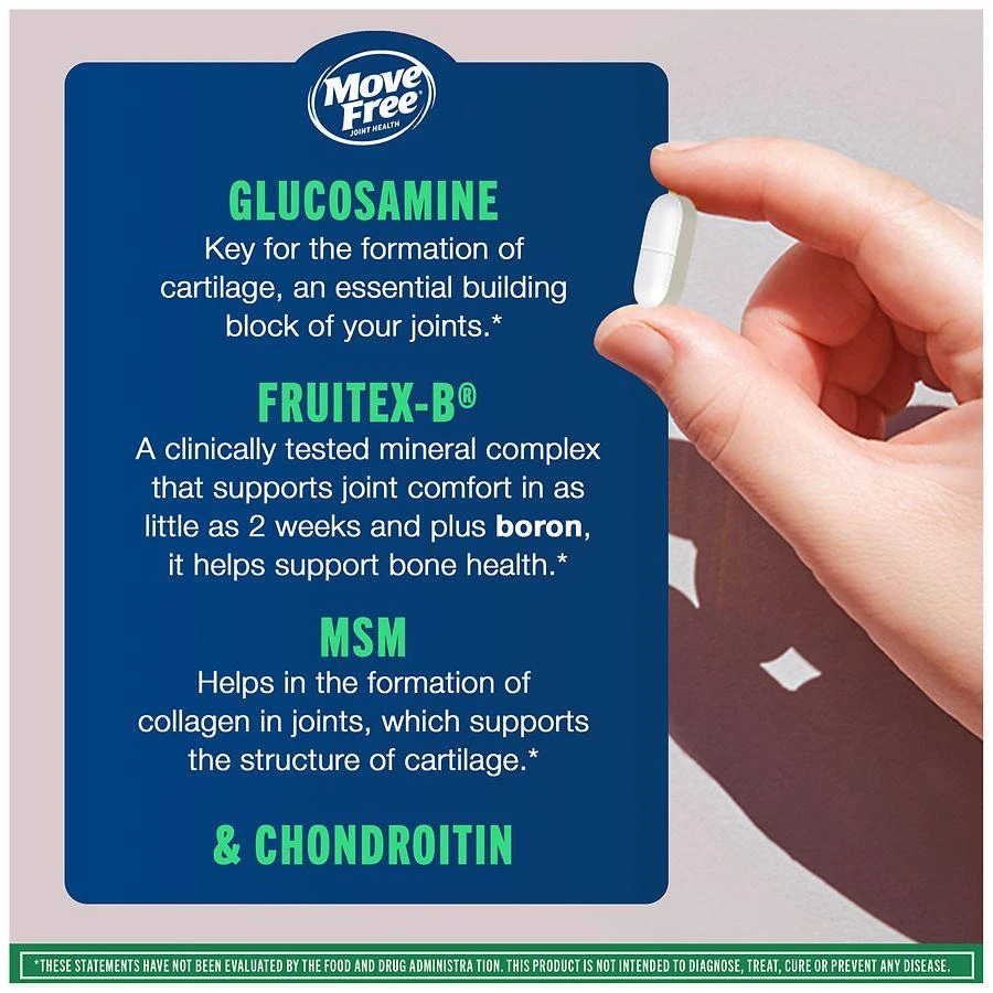 Move Free Advanced + MSM with Glucosamine, Joint Support Coated Tablets 4