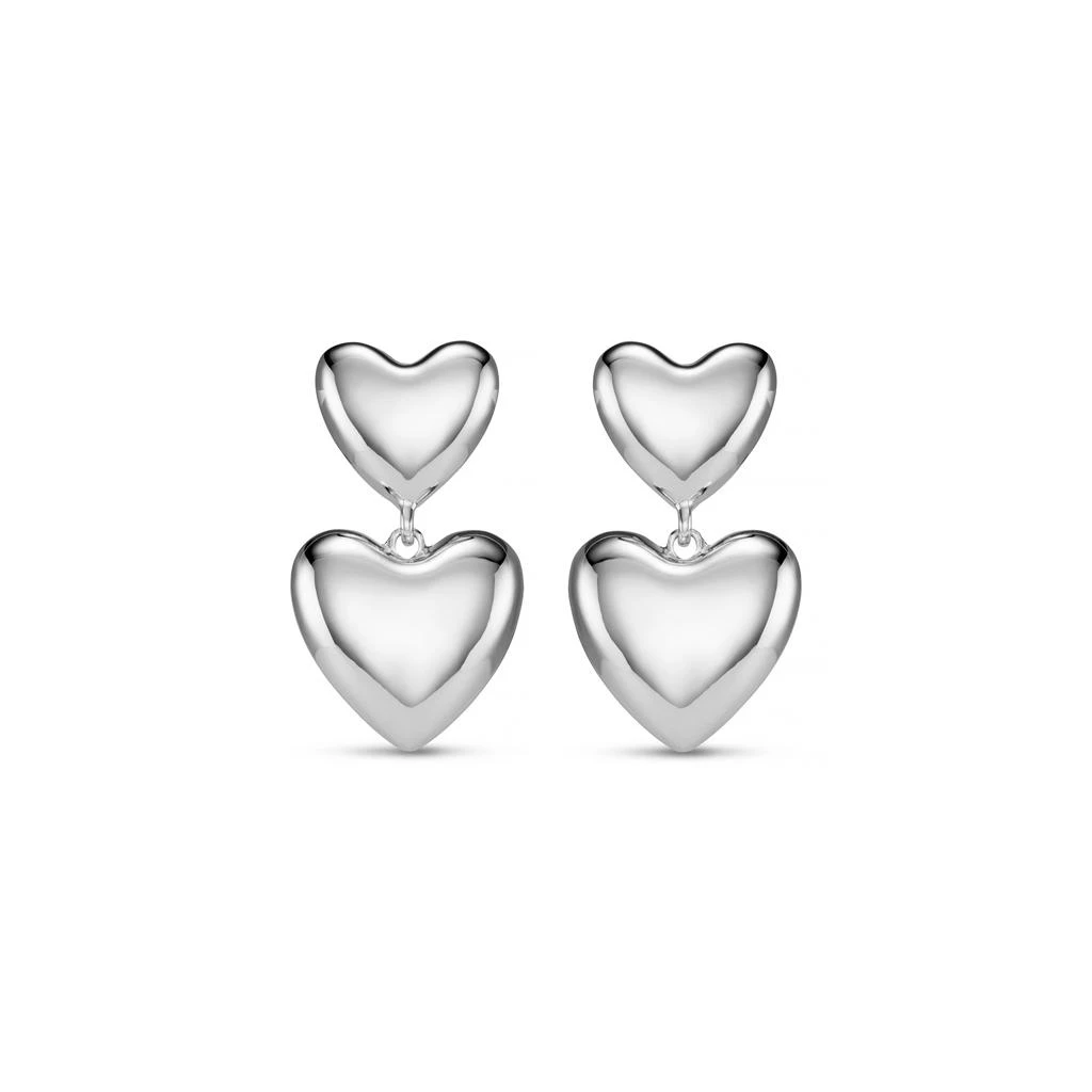 Orelia London Statement Voluminous Heart Drop Earrings 1