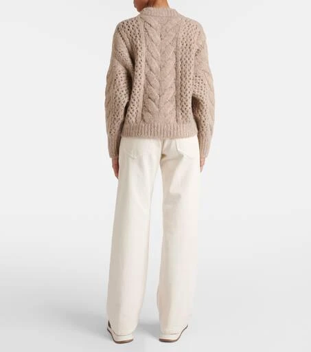 Brunello Cucinelli Cable-knit cotton-blend sweater 3