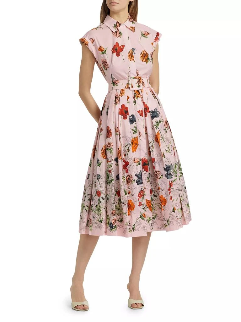 Cara Cara Floral Cotton Poplin Shirtdress 3