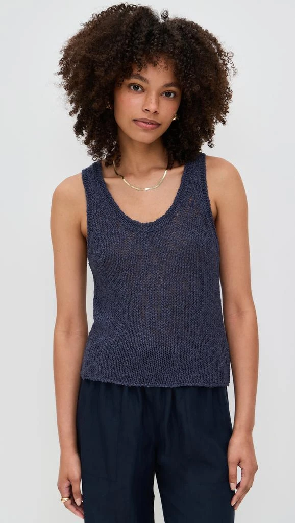 James Perse Loose Knit Cotton Linen Tank 6