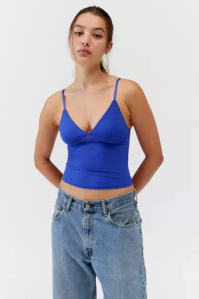 Out From Under Out From Under Je T'aime Mesh Cropped V-Neck Cami 1