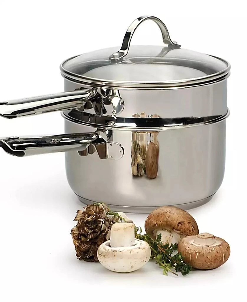 RSVP International Endurance Stainless Steel 3 Piece 2 Qt Double Boiler 9