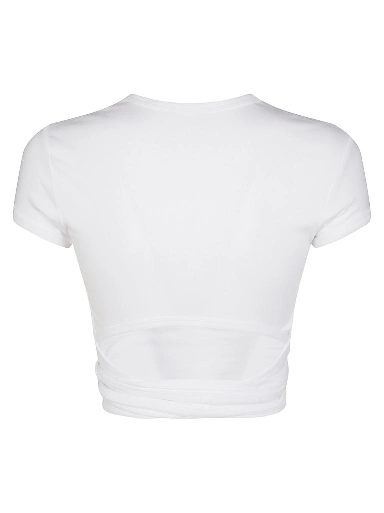 Diesel Diesel Logo Embrpidered Tied-Waist Ribbed Top 2