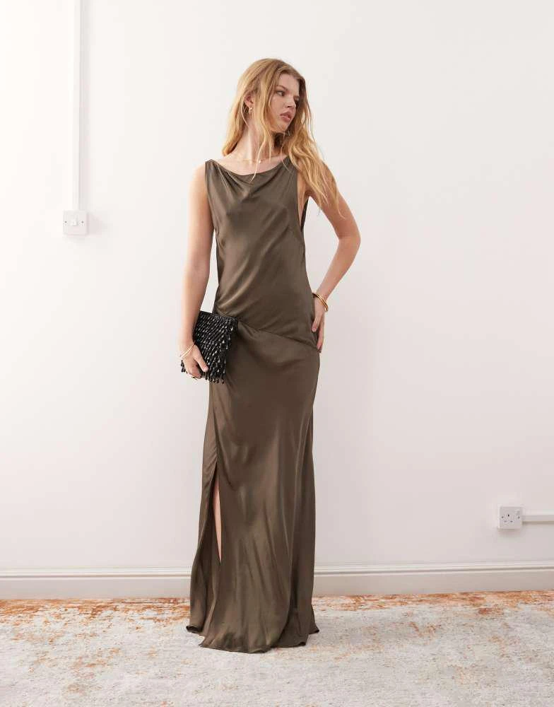 green emerald velvet dress Clara Bias Dress Pine Green-M / PINE GREEN