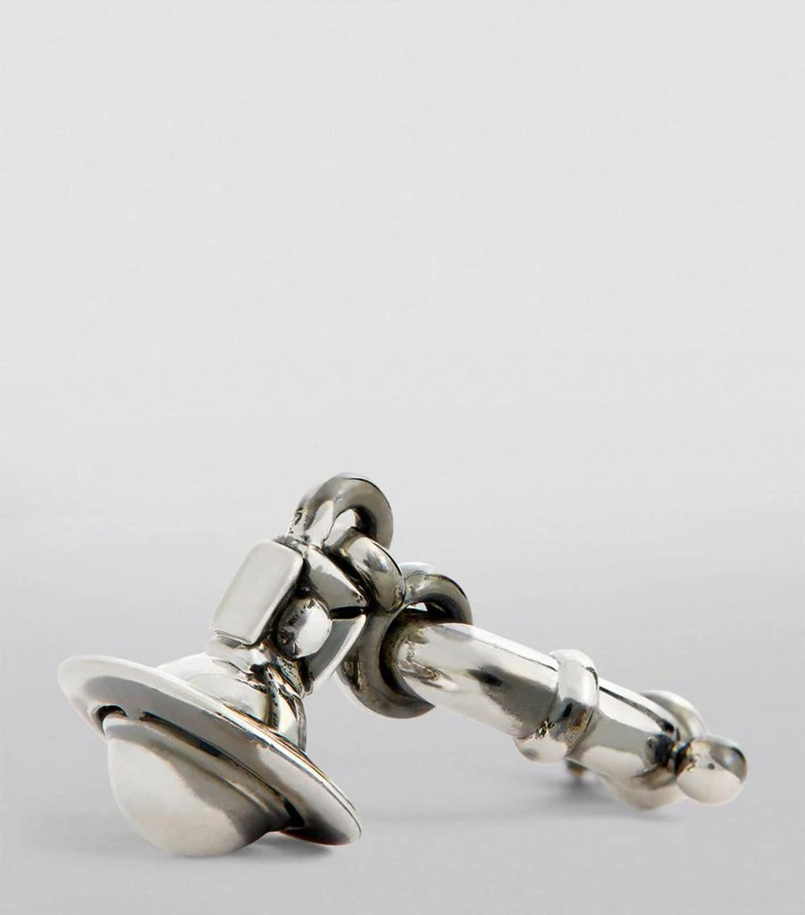 Vivienne Westwood Pauliana Orb Single Hoop Earring 6