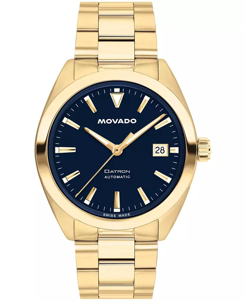 Movado Men's Datron Swiss Automatic Ionic Plated Light Gold Steel Watch, 39mm