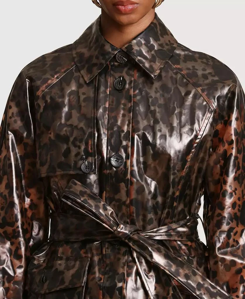 Avec Les Filles Women
s Center Front Belted Trench Coat 4