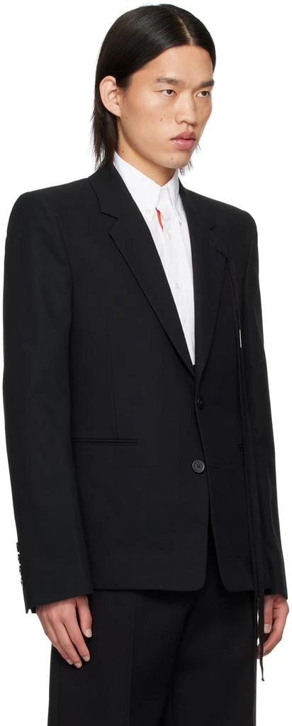 ANN DEMEULEMEESTER Black Fitted Blazer 2