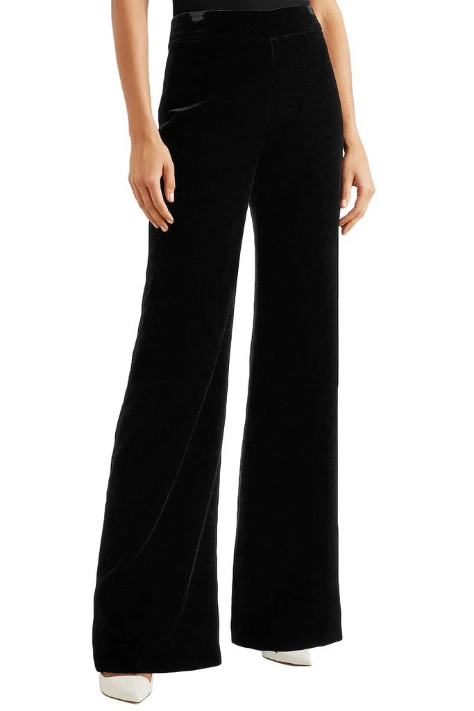 Brandon Maxwell Velvet wide-leg pants 3