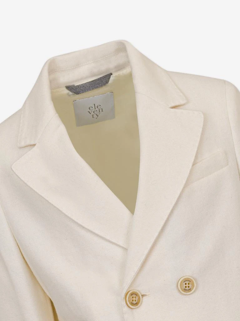 ELEVENTY Eleventy Boys Wool Blazer in Ivory 4
