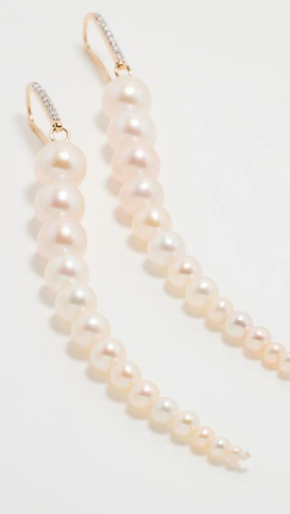 MATEO 14k Graduated Pearl Dangler Earrings 1