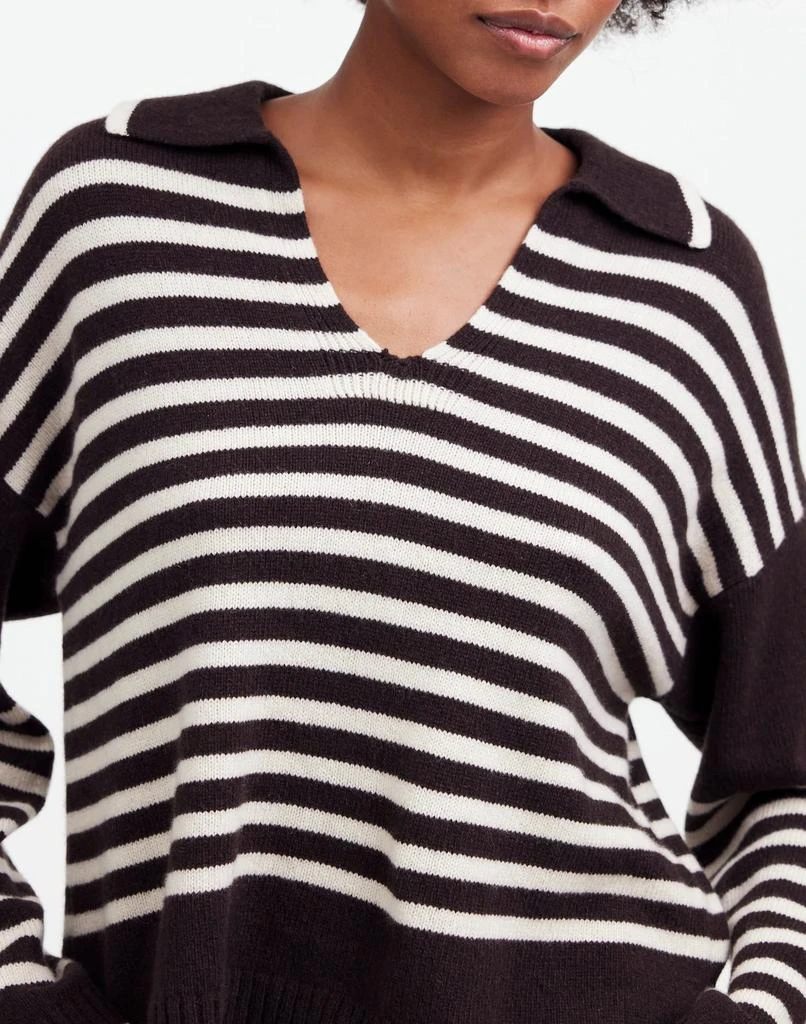 Madewell Cashmere-Wool Blend Polo Sweater 5